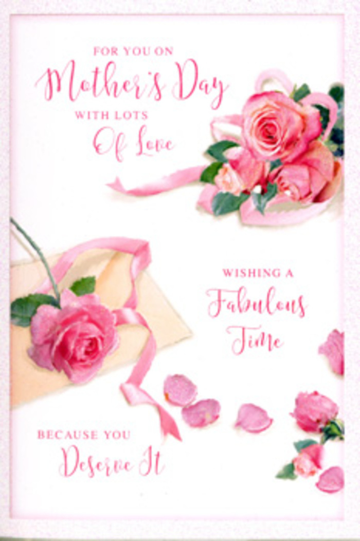 In this Mother's Day card, the artistry mirrors the care of a hand-tied bouquet from a trusted local Biggin Hill florist, where every detail has been composed to feel both natural and refined. A cluster of full-bloom pink roses anchors one side of the design, each rose layered with soft, velvety petals that spiral outward in perfect symmetry, echoing the look of garden roses at their most fragrant. Their shades vary subtly from pale blush at the outer petals to warmer, more saturated pinks near the center, giving the impression of depth and gentle movement. Scattered around these main blooms are loose petals, placed in a way that feels spontaneous, like the aftermath of arranging a bouquet on a wooden workbench overlooking the Biggin Hill landscape. The card's background is a clean, creamy white, allowing the roses to stand out with clarity and grace, while a pastel ribbon curls around the base of the largest cluster, hinting at satin softness and the satisfying pull of tying a final bow. Elegant, swirling script flows across the card with a heartfelt Mother's Day message, its lines curving around the florals rather than cutting through them, blending text and imagery into one harmonious scene. Light seems to fall from above and slightly to one side, creating gentle shadows that carve out the layers of each petal without creating harsh contrast, much like soft daylight filtering through a window on a quiet Biggin Hill afternoon. The whole card feels like a moment of stillness and appreciation, a visual bouquet designed to echo the enduring beauty and calm strength of a mother's love.